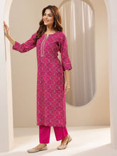 PINK COLOURED  WOMEN'S VISCOSE RAYON KURTA WITH  DUPATTA SET